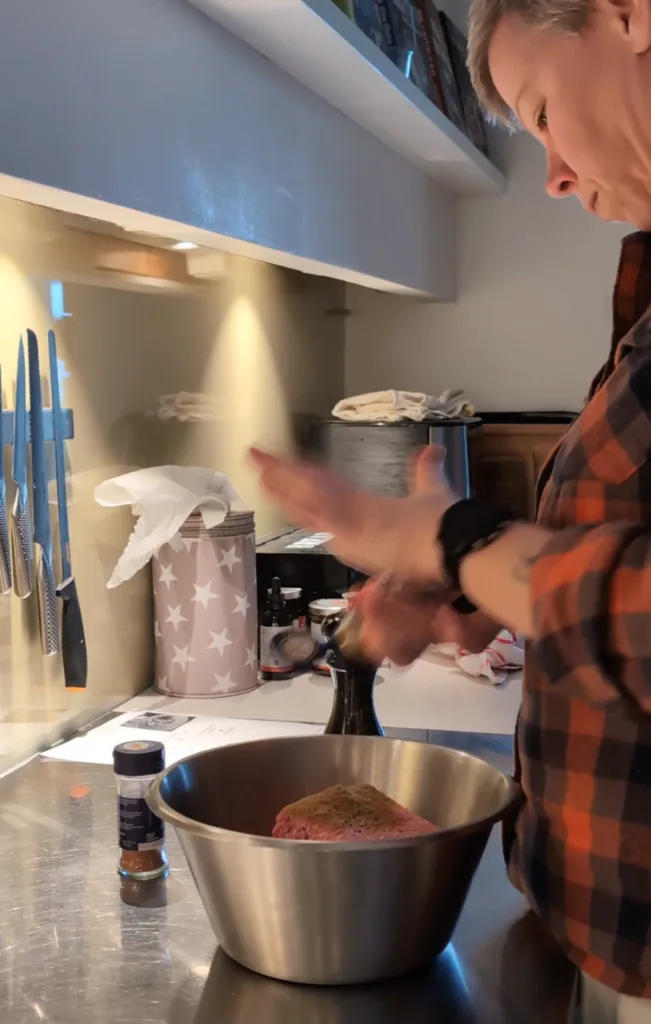Lammfärsbiffar Airfryer